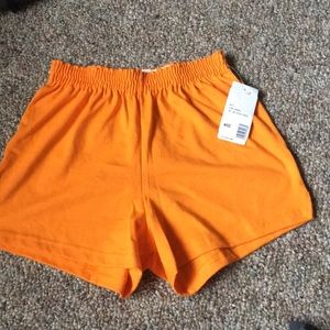 Orange SOFFE shorts